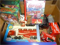Box of Coke collectibles