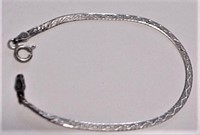Sterling Silver 925 Italy Bracelet 7"