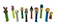 Pez dispensers. Bugs Bunny,Snoopy,Marg,Green face