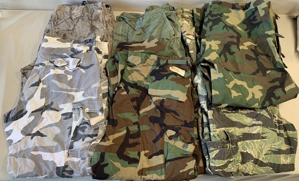 W - LOT OF MEN'S CAMMO PANTS (Q96)