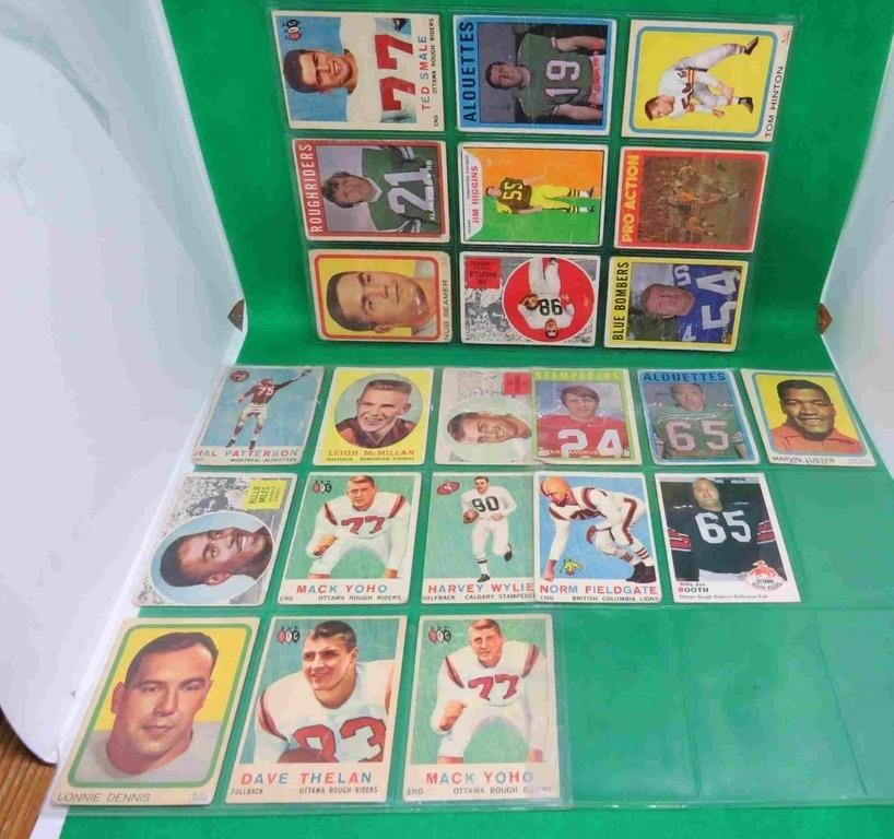 23x CFL Football O-Pee-Chee 1960-70's Patterson ++