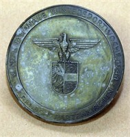 1944 International Sport Week table medal,
