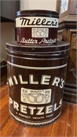 Vintage Miller’s Pretzel Tins and More