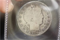 1900 Barber Silver Half Dollar