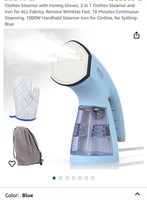 Clothes Steamer with Ironing Gloves