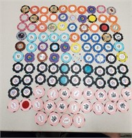 102 Foreign & Wet Cruise Ship Casino Chips