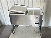 Stainless Cooler on Stand