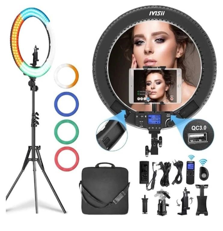 19 inch Ring Light with Remote Controller and