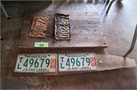 Wood/License Plates