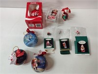 COCACOLA CHRISTMAS ORNAMENTS