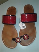 Ladies Shoes Tori Burch Sandals Flats Size 9