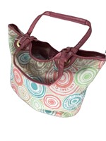 Coach Multi-colored Canvas Large Tote Bag