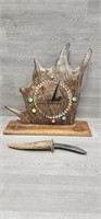 Alaska Antler Elk Clock & Knife (7)