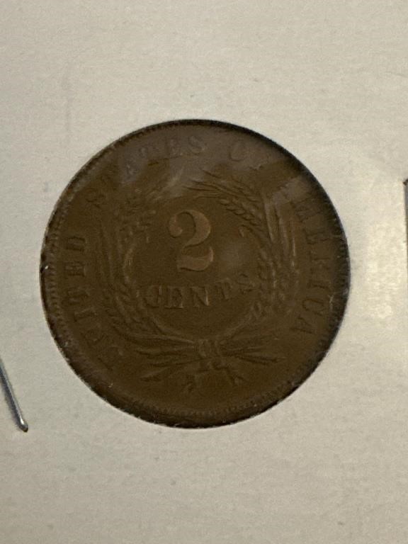 2 cent US coin