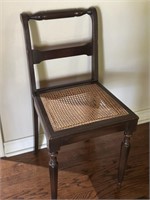 Small Desk Chair with Cane Seat