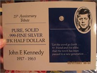 25th Anniv. Tribute to JFK Miniature Half Dollar
