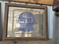 Pabst blue ribbon beer bar mirror