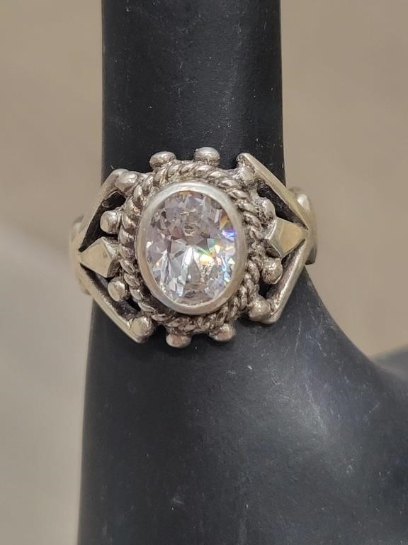 Sterling & CZ Ring