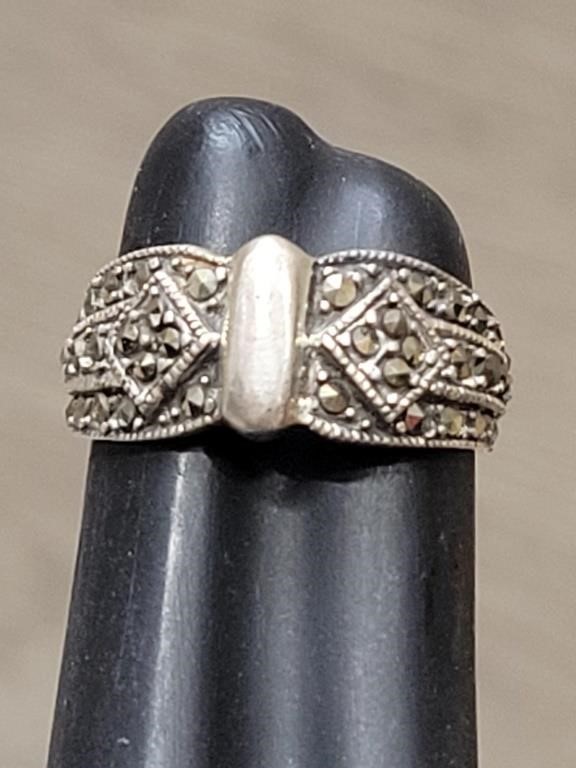 Sterling & Marcasite Ring