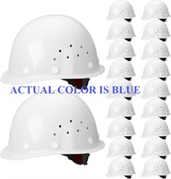 Toulite 20 Pcs Hard Hats Light Construction BLUE