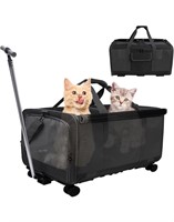 $100 Large Dog Cat Carrier with Wheels