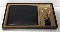 New old stock - Rolfs men’s leather wallet and key