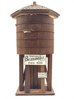 Beaumont Kansas Wood Water Tower Replica 12.5”