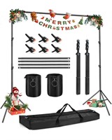 Backdrop Stand for Parties  HEMMOTOP 10x7 5ft
