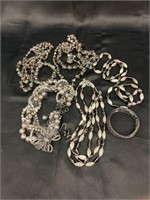 Gray Beads Fashion Jewelry