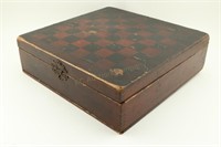 Vintage Checkerboard Game Box