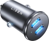 LISEN 90W Cigarette Lighter USB C Charger, USB C C