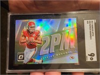 Patrick Mahomes donruss optic RC SGC 9