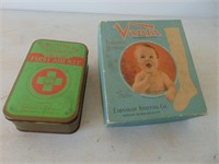 Vintage Boy Scout First Aid Kit and Empty Baby Box