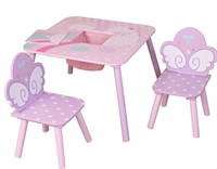 DANAWARES UNICORN SQUARE TABLE WITH 2 CHAIRS AND