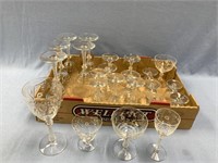 Assorted drinking glasses              (P 18)