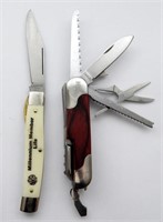 (2) NRA MEMBER KNIFE LOT - MULTI-TOOL &