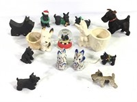 Lot of Scotty Dog Figural Items