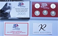 2005 SILVER PROOF QUARTER SET