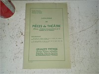 Catalogue de pièces de théatre des années 50
