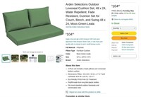 B441  Arden Selections Loveseat Cushion Set 48 x 2