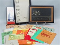 Group of Vintage California Menus