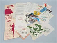 Group of Vintage Pamphlets, Napkins, & More