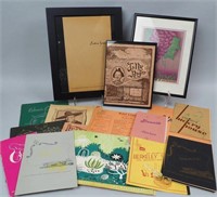 Group of Vintage California Menus