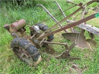 Gas powered one bottom plow