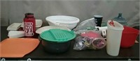 Box-Kitchen Items, Tupperware, Colander, Hand