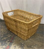 Large Wicker Basket, 26" x 18" x 14"