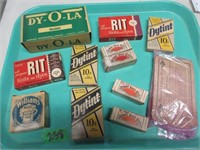 VINTAGE NEW OLD STOCK ADV. TINTS & DYES IN BOXES