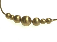 Fine 18K Gold Bead Choker Necklace 20 Grams