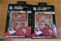 2 NFL Wireless Earbuds-San Francisco 49ers