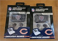 2 NFL Wireless Earbuds-Chicago Bears